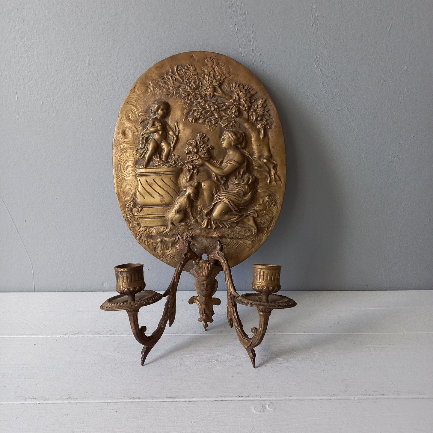 Applique murale décorative antique pour bougies