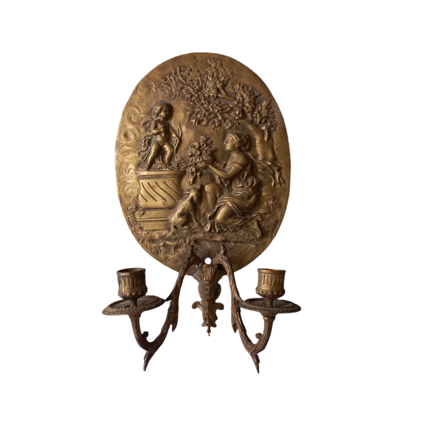 Applique murale décorative antique pour bougies