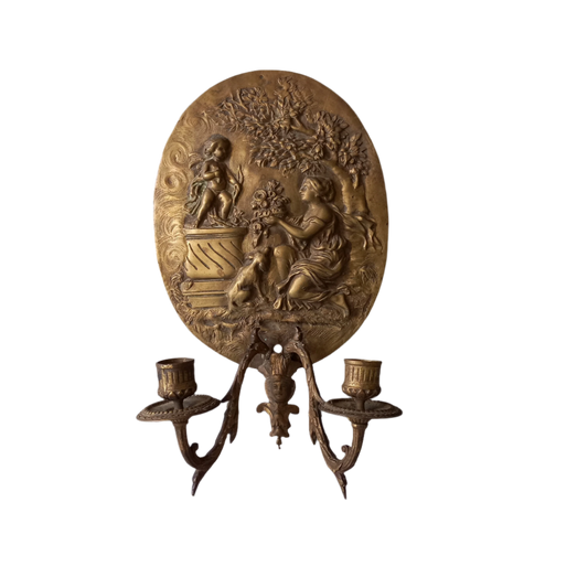 Applique murale décorative antique pour bougies