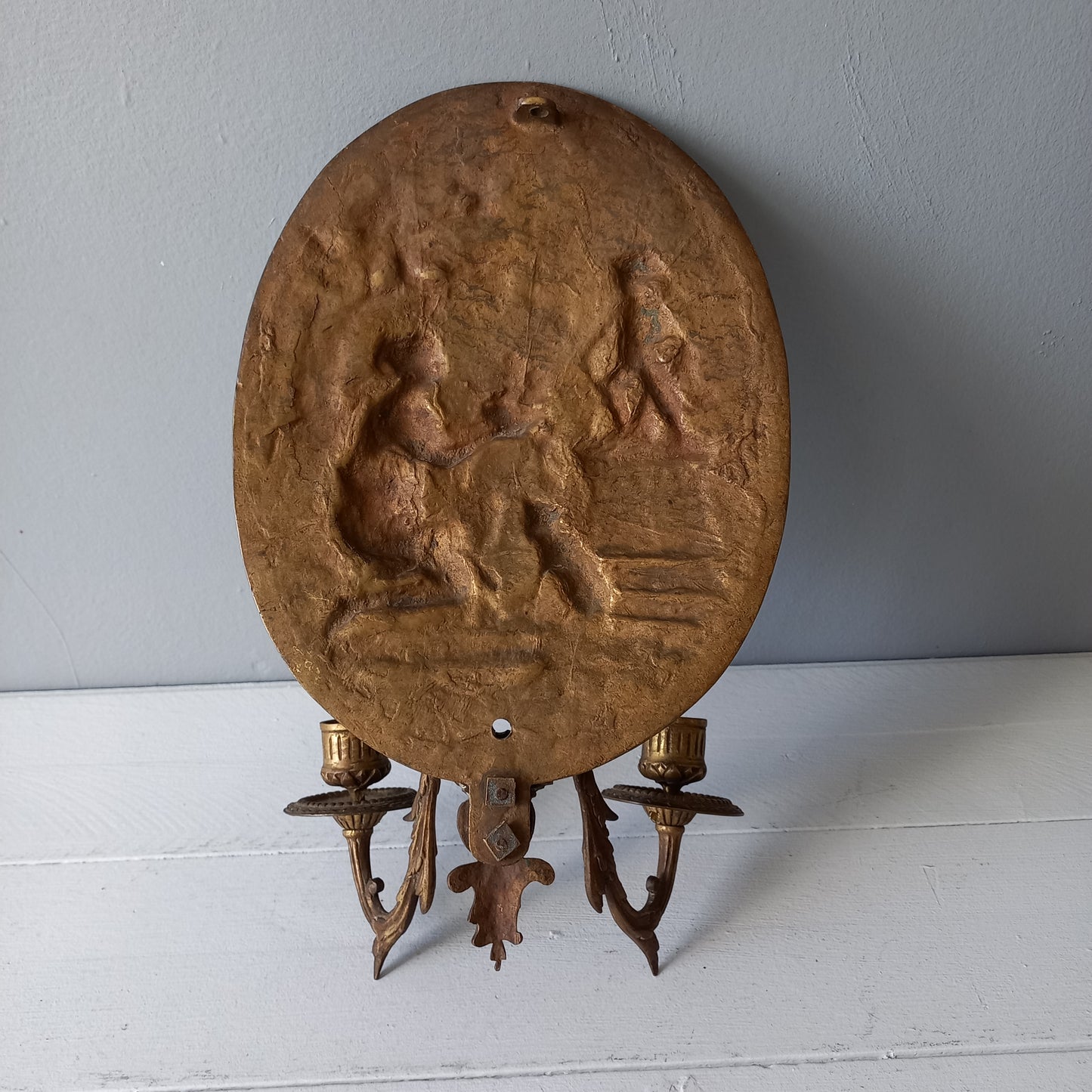 Applique murale décorative antique pour bougies