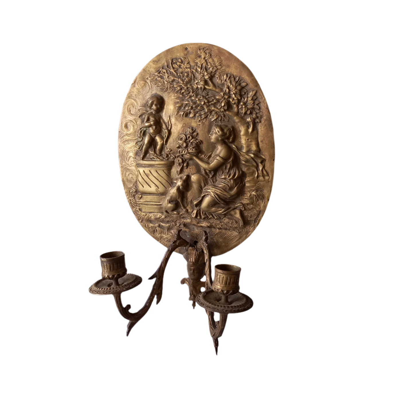 Applique murale décorative antique pour bougies