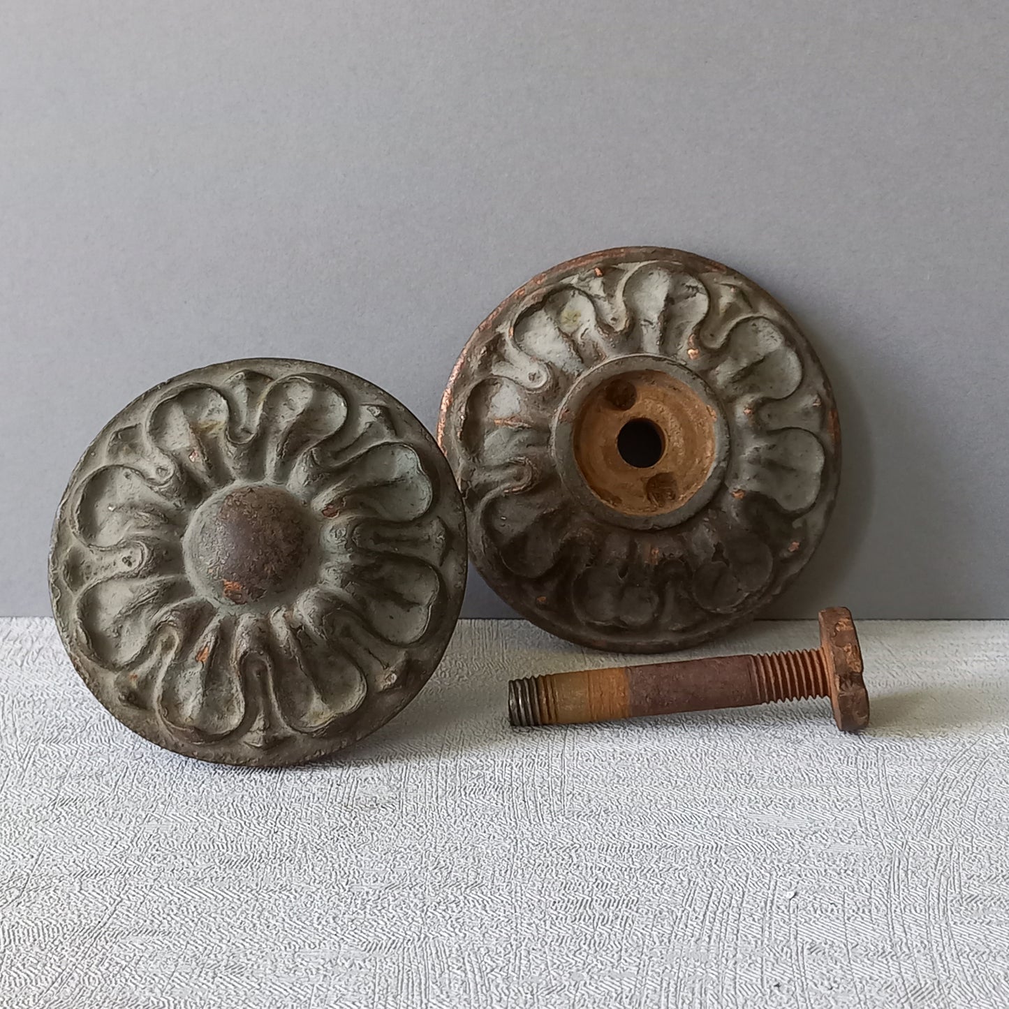 Poignée de porte décorative antique française de France, quincaillerie de porte