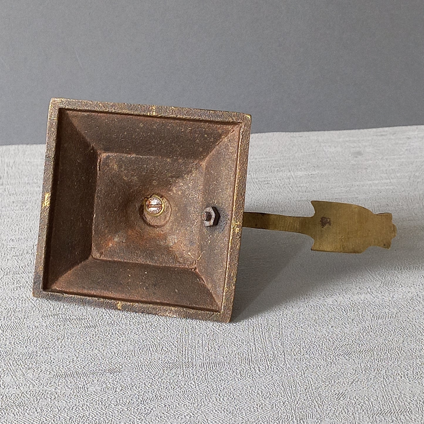 Bâton de chambre décoratif en laiton pour bougie, petit bougeoir antique