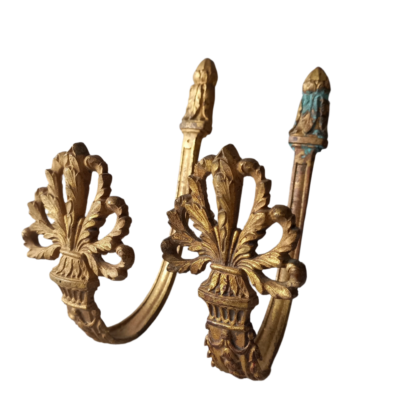 Embrasses ou embrasses de rideaux décoratives anciennes françaises en laiton, bronze