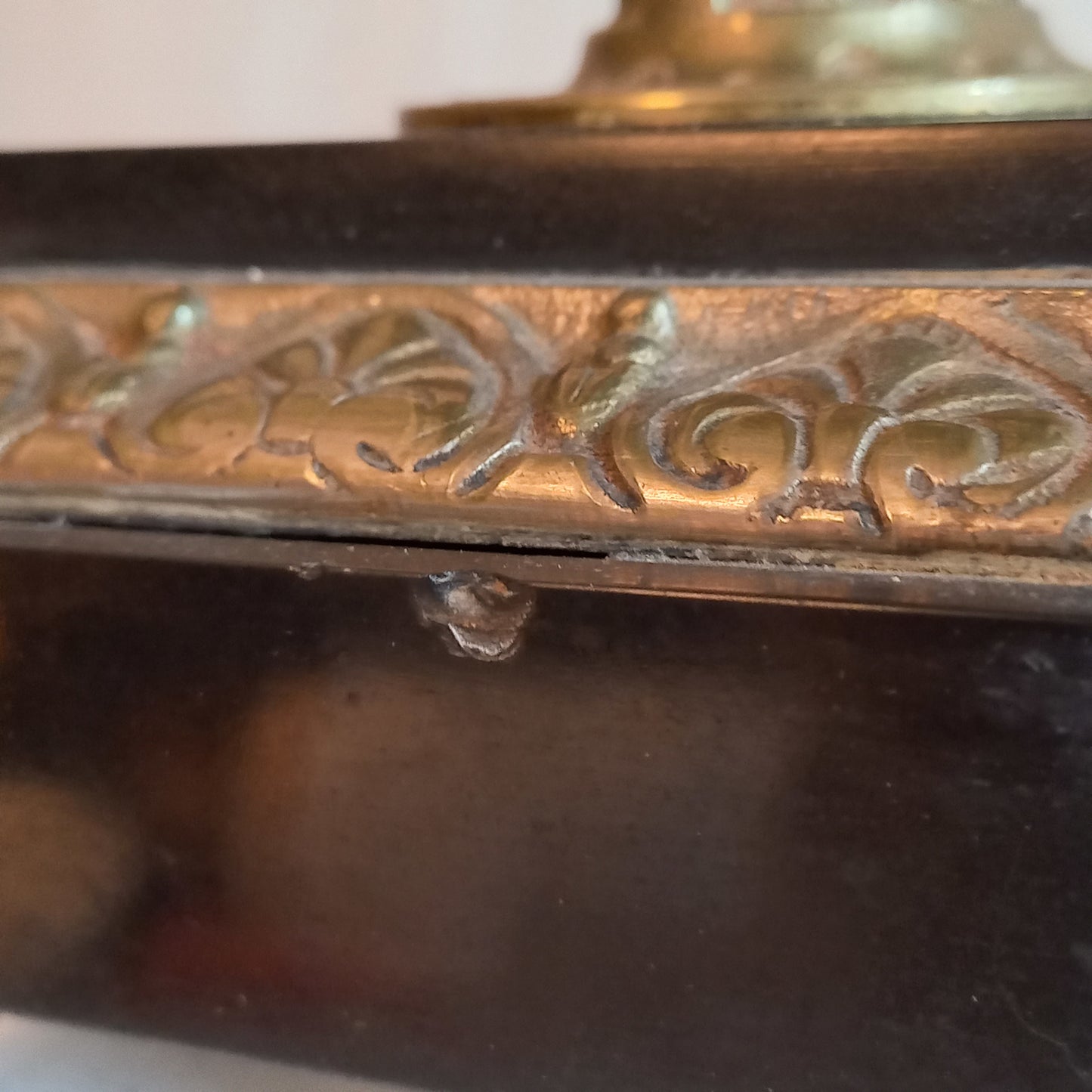 Bougeoir double ancien français pour deux bougies