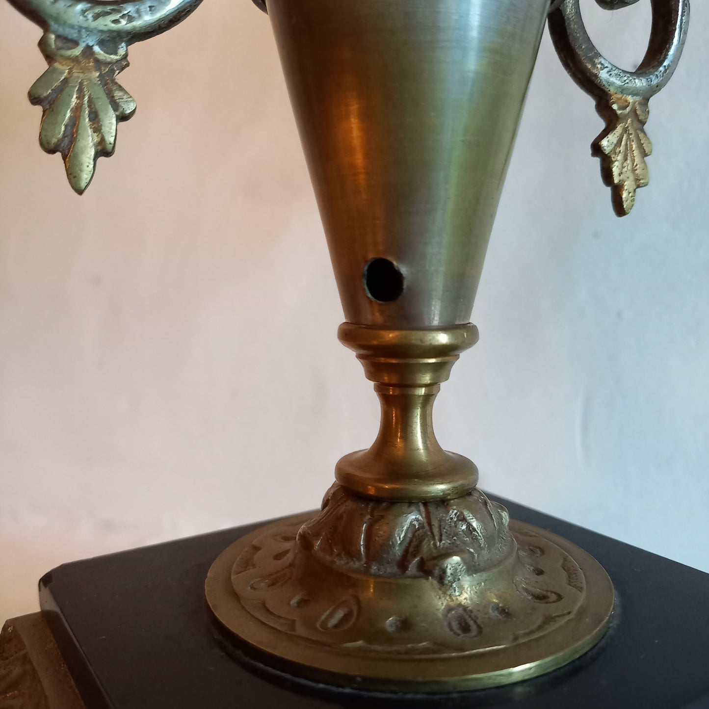 Bougeoir double ancien français pour deux bougies