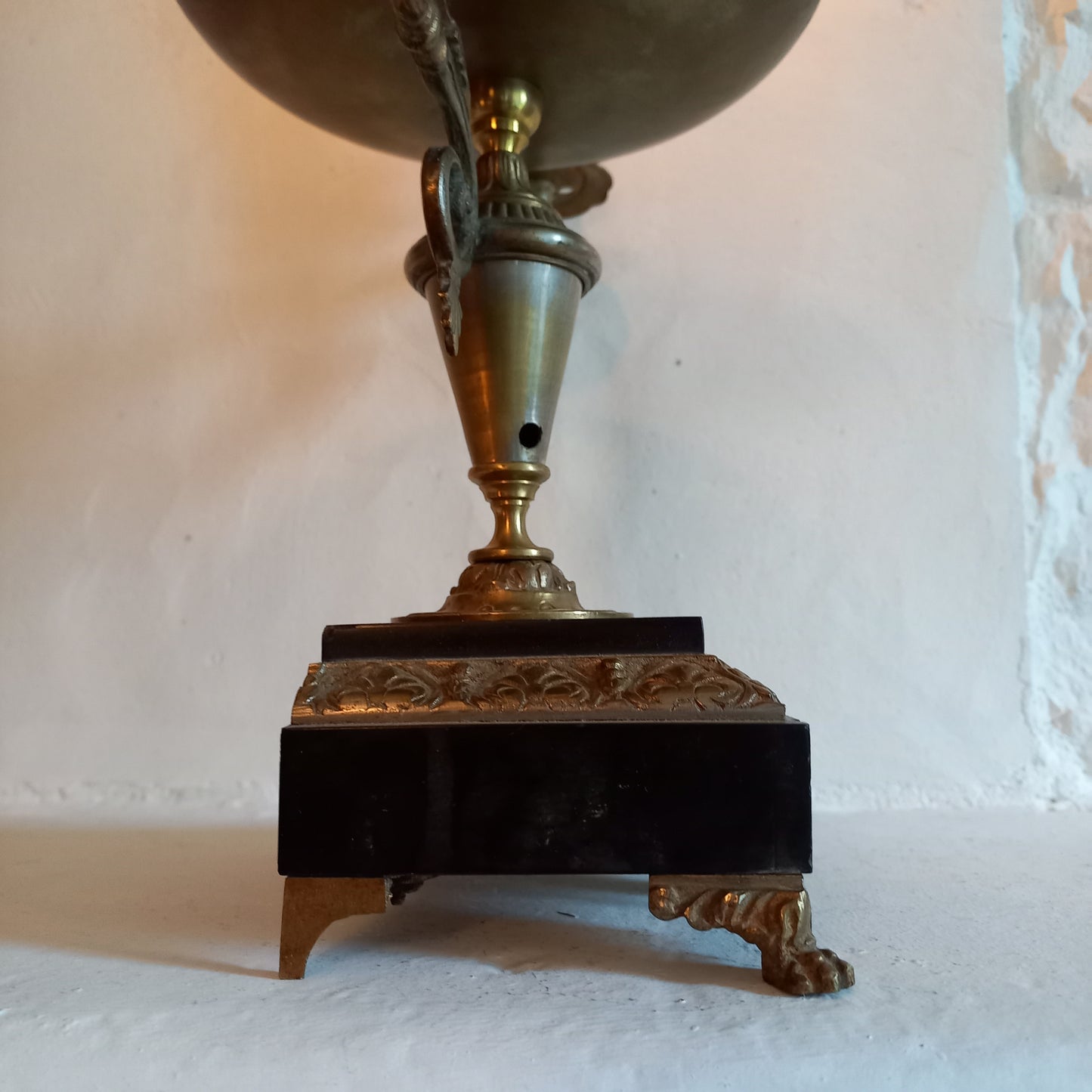 Bougeoir double ancien français pour deux bougies