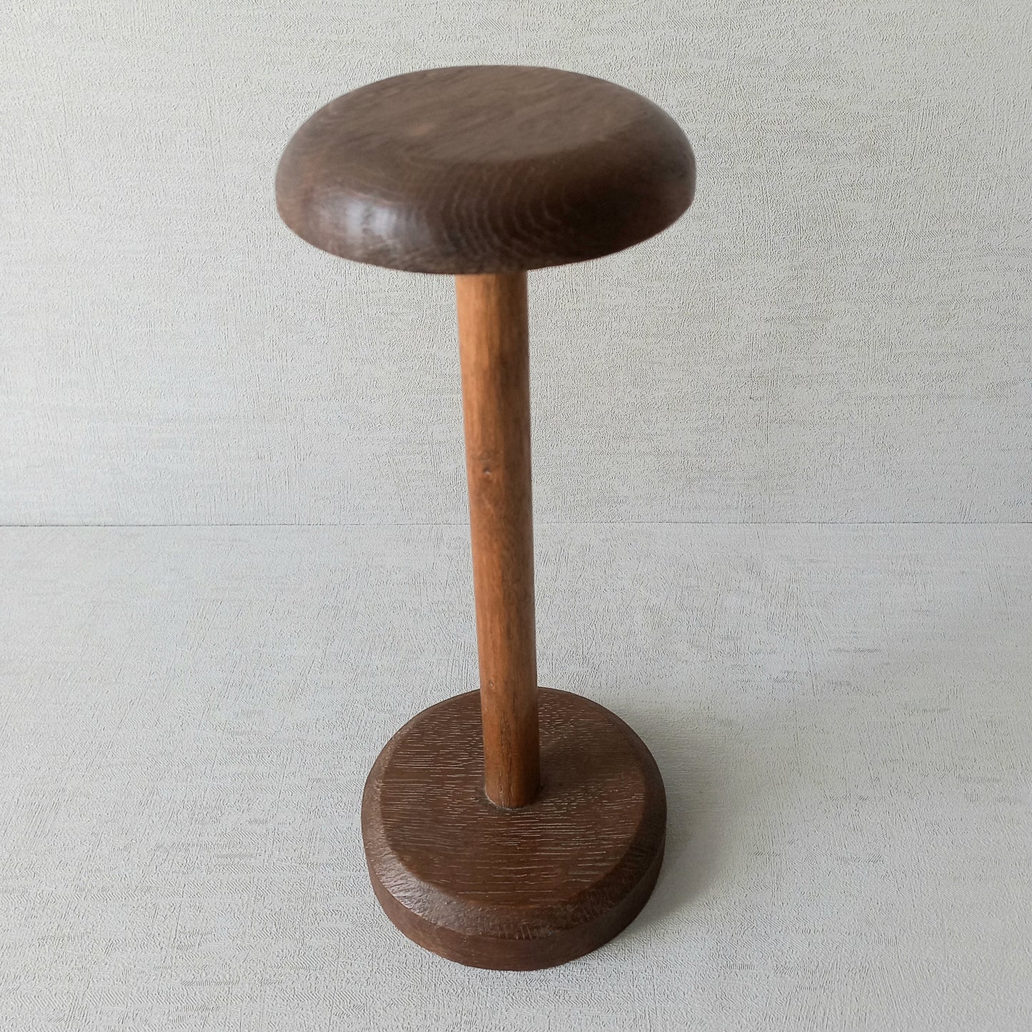 A sturdy French vintage wooden hat stand which will be great for displaying your hats, helmets and wigs, etc. In summary, a nice authentic vintage piece from France.