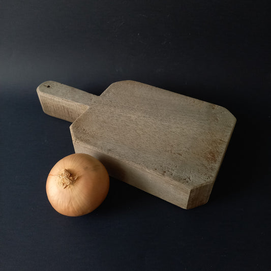 Vintage chopping board from France, chunky antique kitchen cutting board