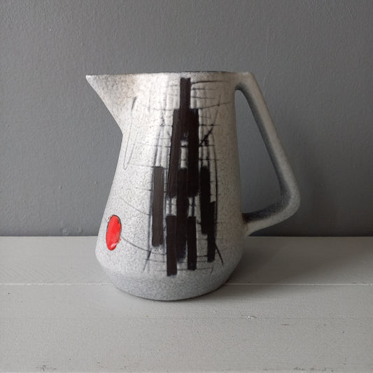 Vallauris jug pitcher, mid century modern, 1960s hand-made, François CALECA