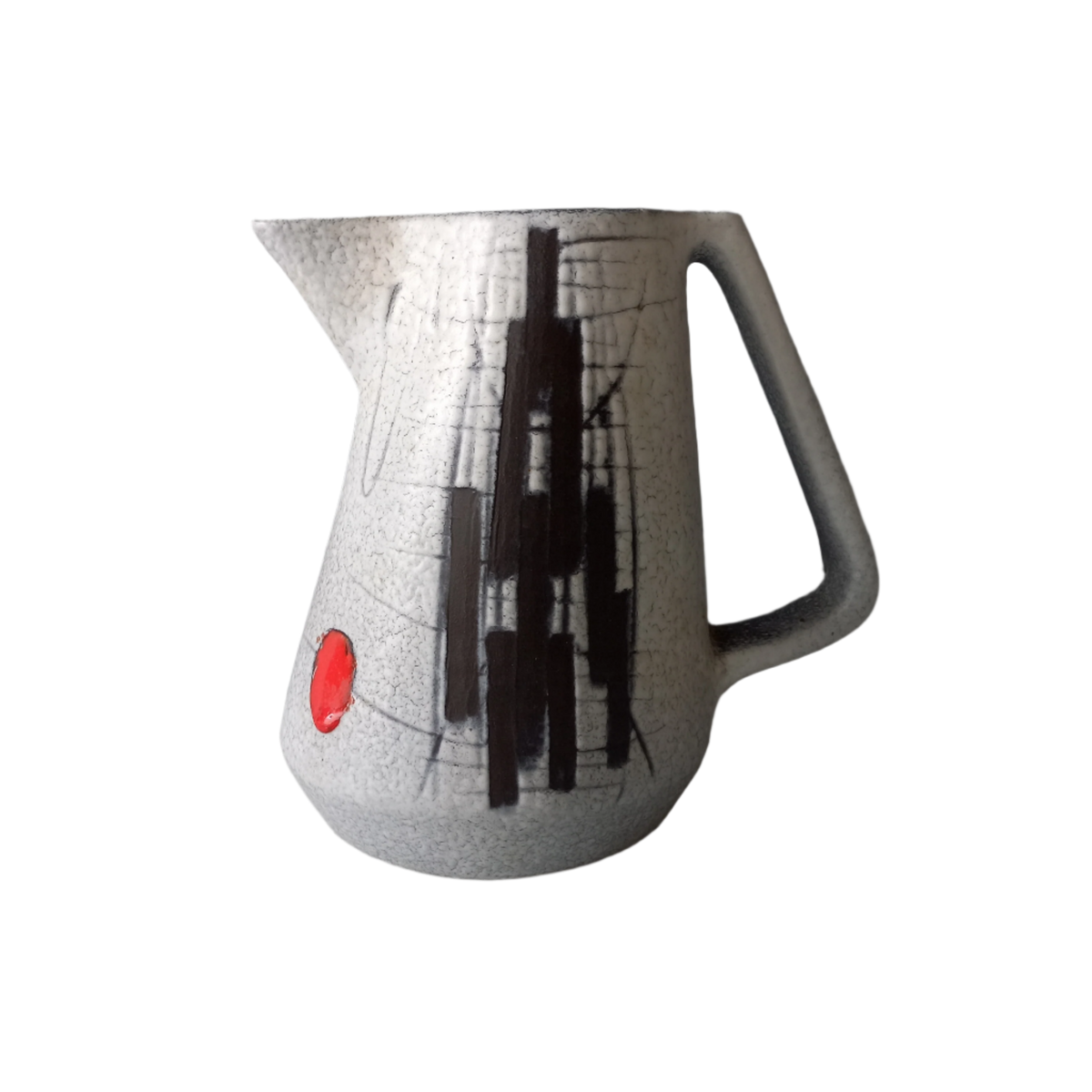 Vallauris jug pitcher, mid century modern, 1960s hand-made, François CALECA