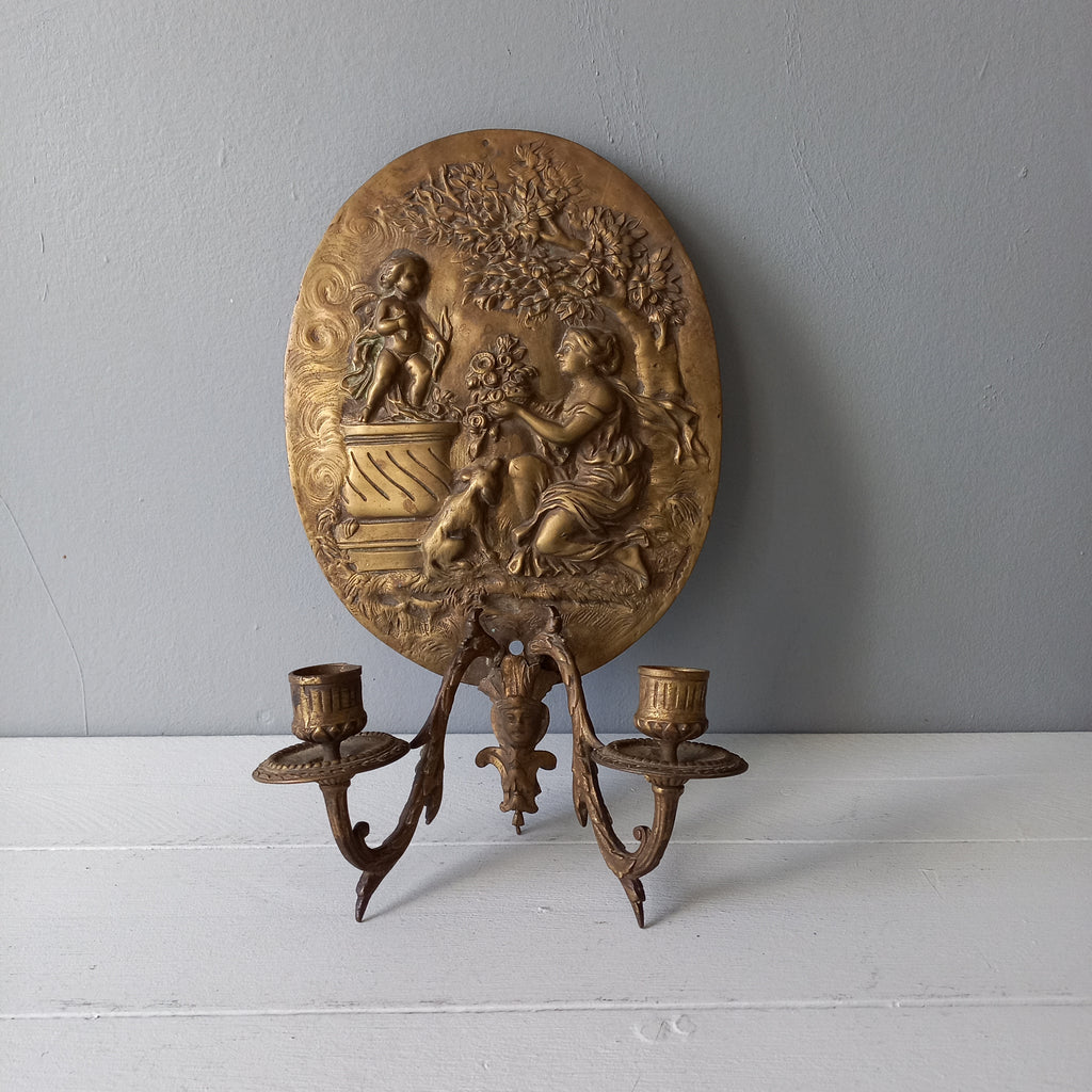 Applique murale décorative antique pour bougies