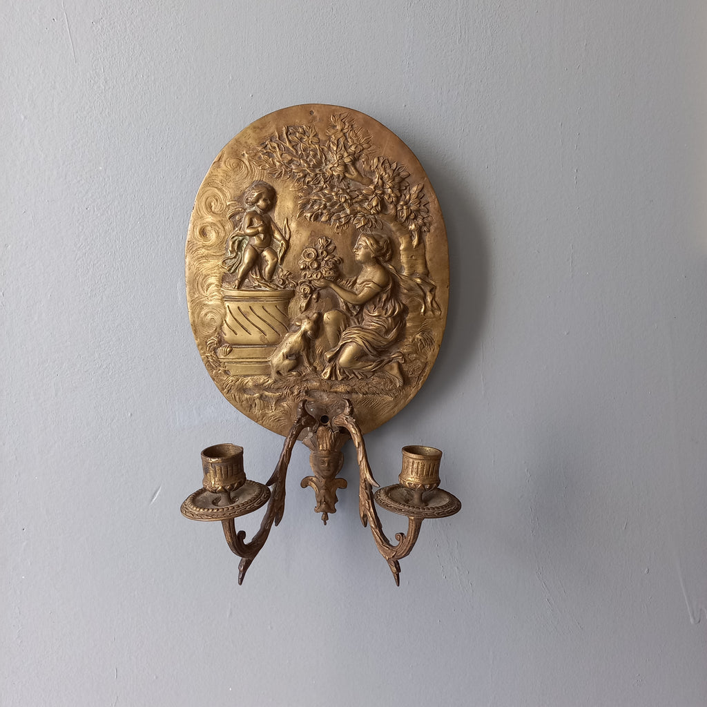 Applique murale décorative antique pour bougies