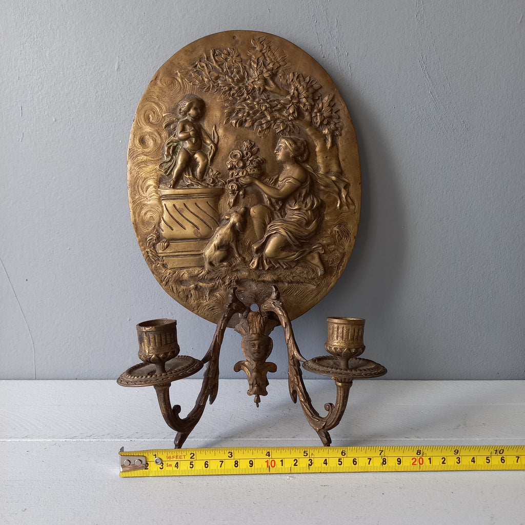 Applique murale décorative antique pour bougies