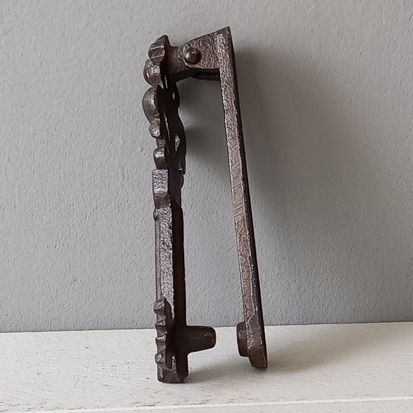 Small Vintage Cast Iron Door Knocker Escutcheon from France