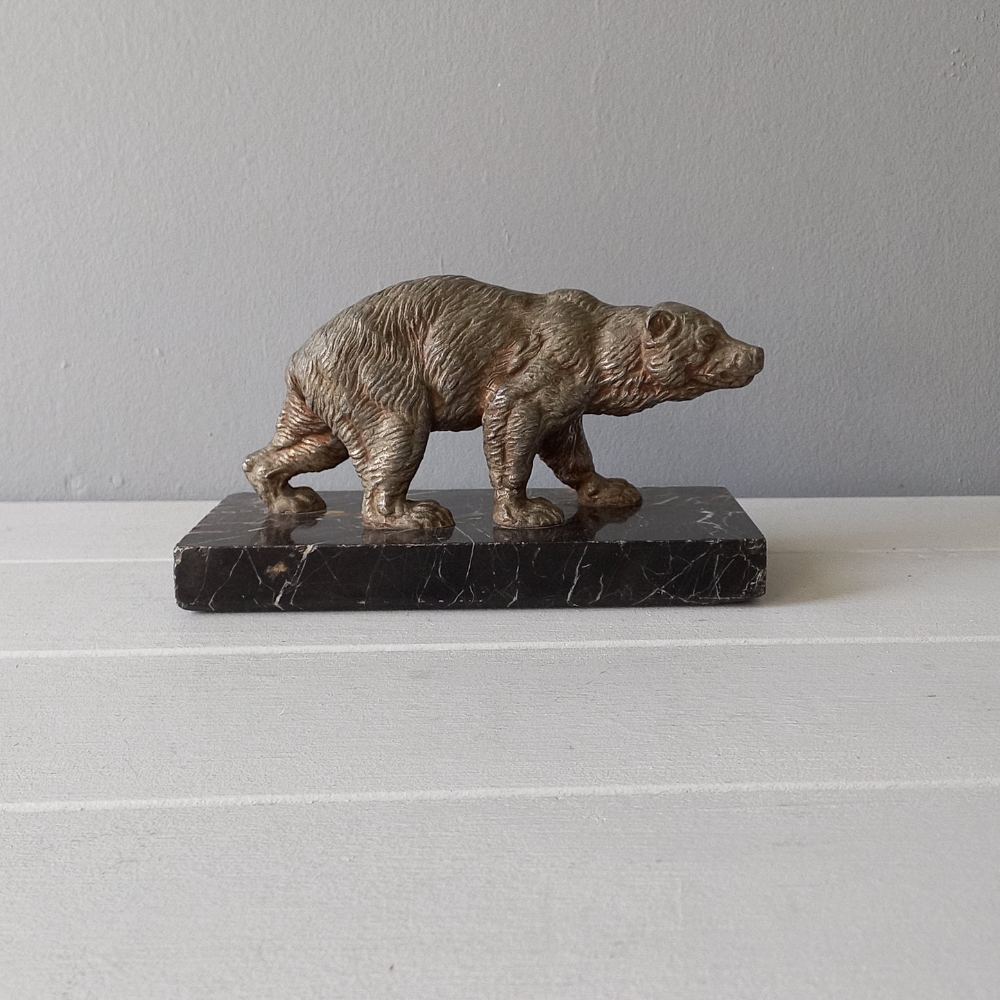 French vintage art decor bear ornament, bear desk decor, shelve decor, mantel decor