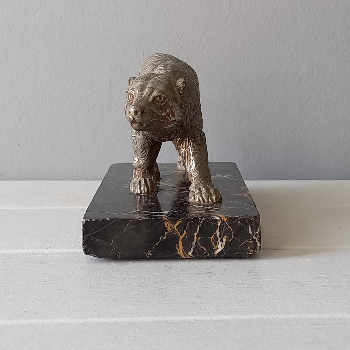 French vintage art decor bear ornament, bear desk decor, shelve decor, mantel decor