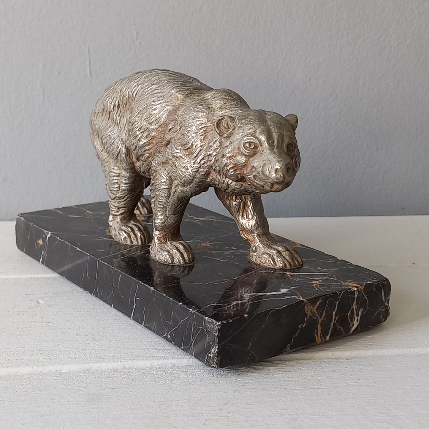 French vintage art decor bear ornament, bear desk decor, shelve decor, mantel decor