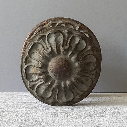 French antique door pull, decorative door pull from France, original antique door hardware