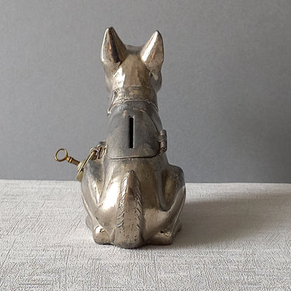 French art deco dog money box, terrier dog money box, desk and shelve decor