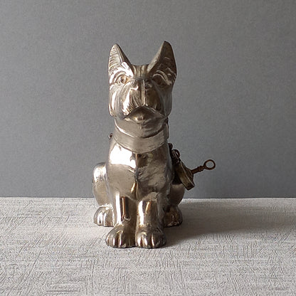 French art deco dog money box, terrier dog money box, desk and shelve decor