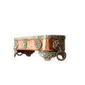 Small vintage copper tray, key dish, potpourri tray