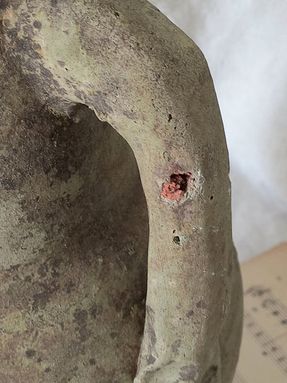 antique hand-made terracotta stoneware storage pot. With its ancient Greek inspired lines and rough texture it would make a absolutely beautiful piece of home decor in a rustic, farmhouse or country-inspired interior.