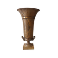 GRAND vase urne en métal art nouveau antique français, porte-parapluie décoratif