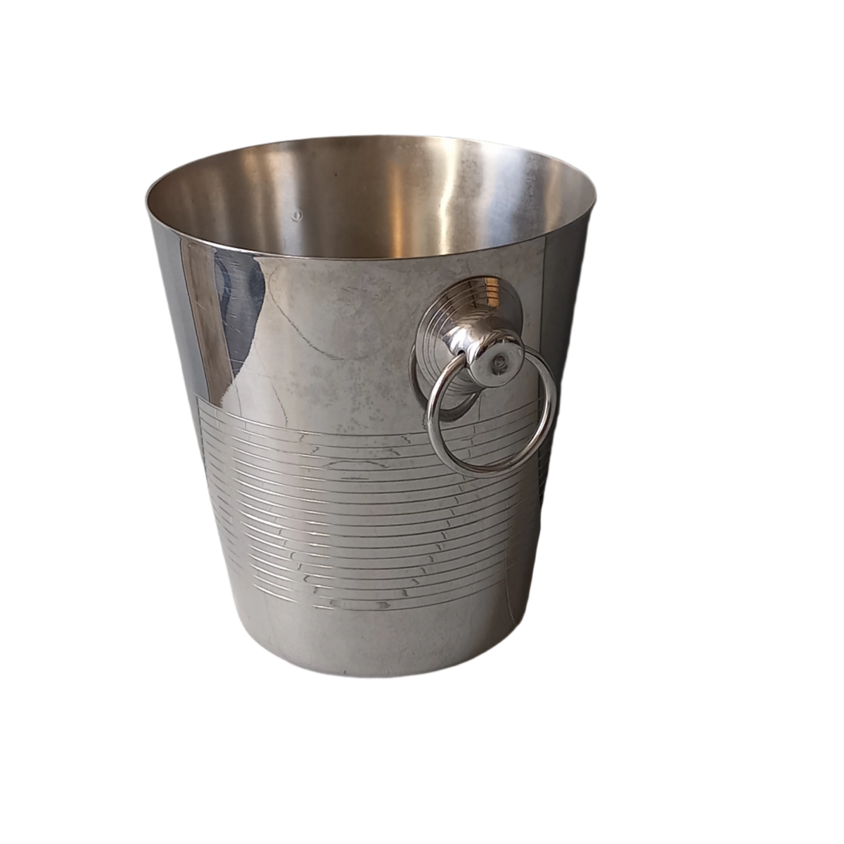 Vintage stainless steel champagne cooler by Letang Remy