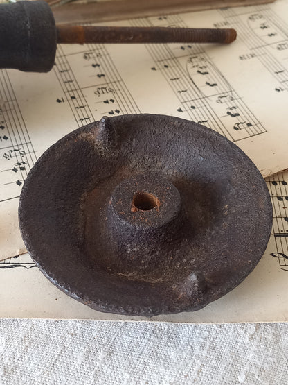 An original French antique decorative cast iron door pull, a heavy and beautiful piece of door decor which will make the finishing touch to your door.
