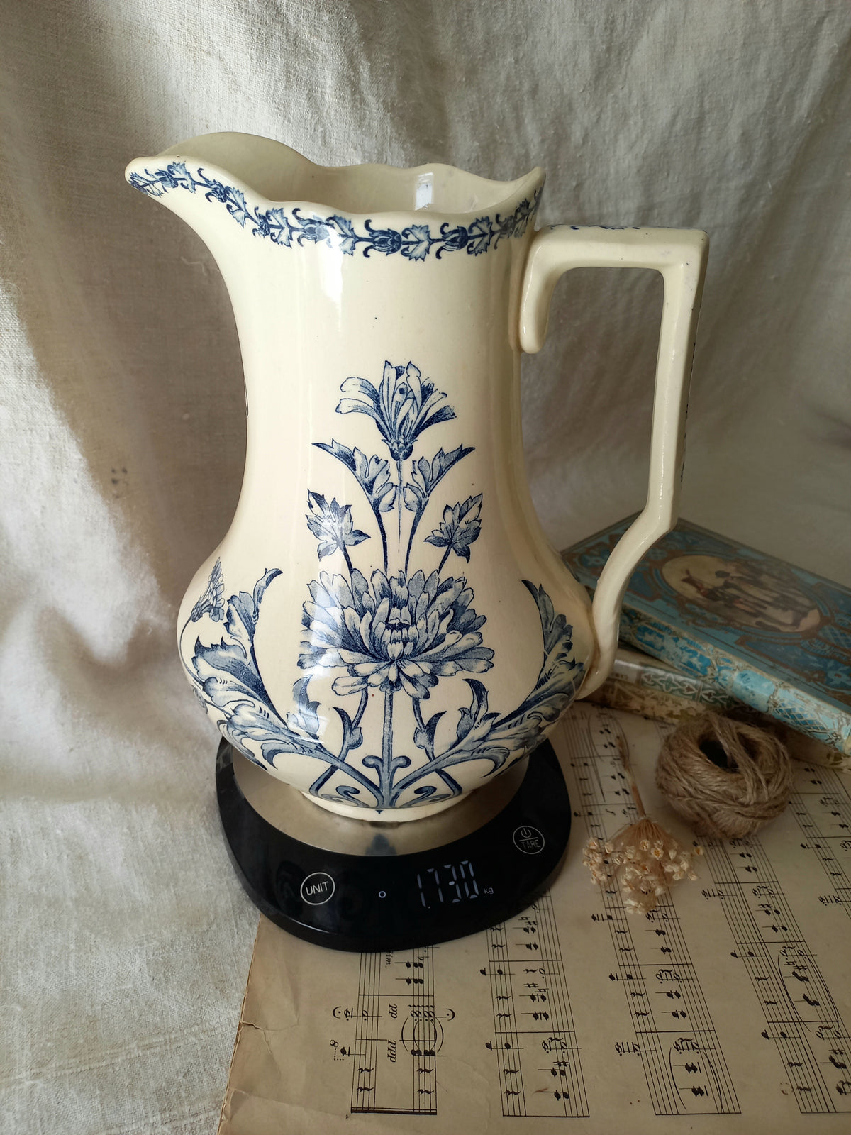 Antique Ornamental Ironstone Jug