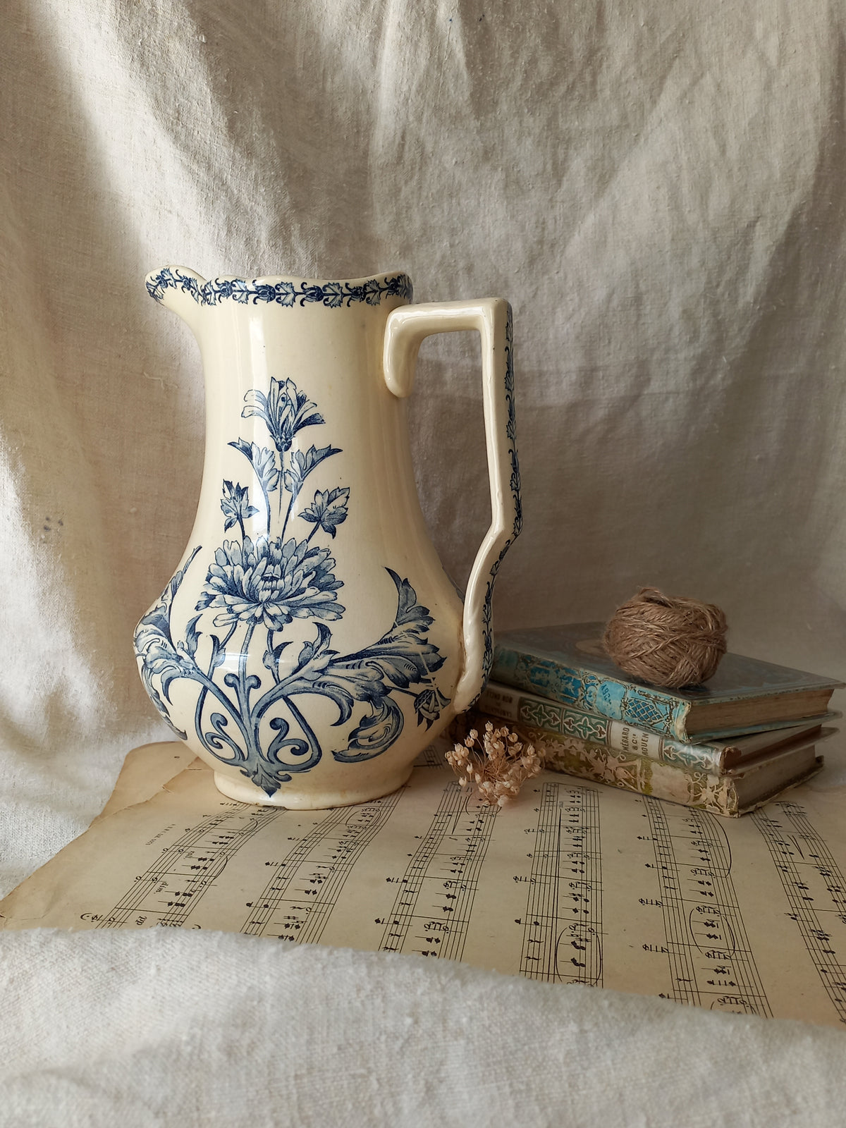 Antique Ornamental Ironstone Jug