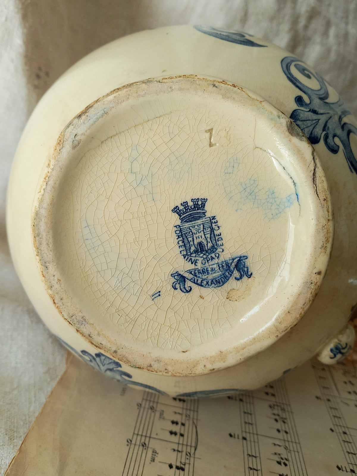 Antique Ornamental Ironstone Jug