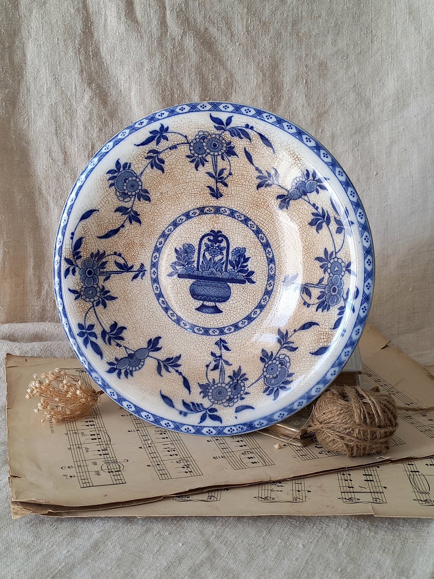 antique English ceramic compote/footed dish by Minton