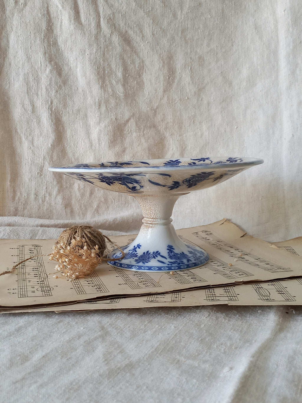 antique English ceramic compote/footed dish by Minton