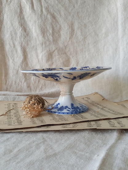 antique English ceramic compote/footed dish by Minton