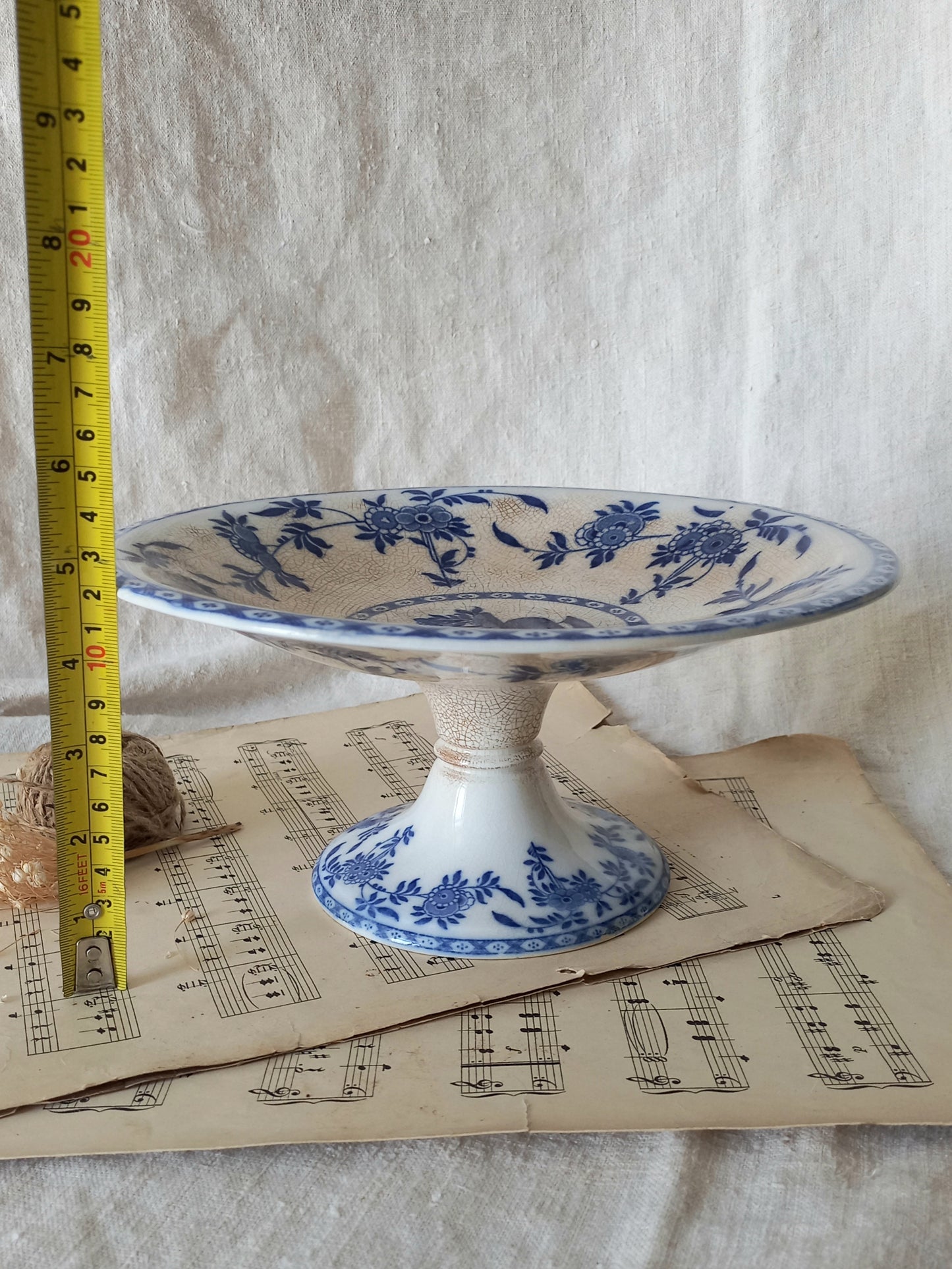 antique English ceramic compote/footed dish by Minton