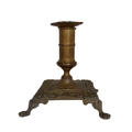Petit bougeoir décoratif ancien avec quatre petits pieds