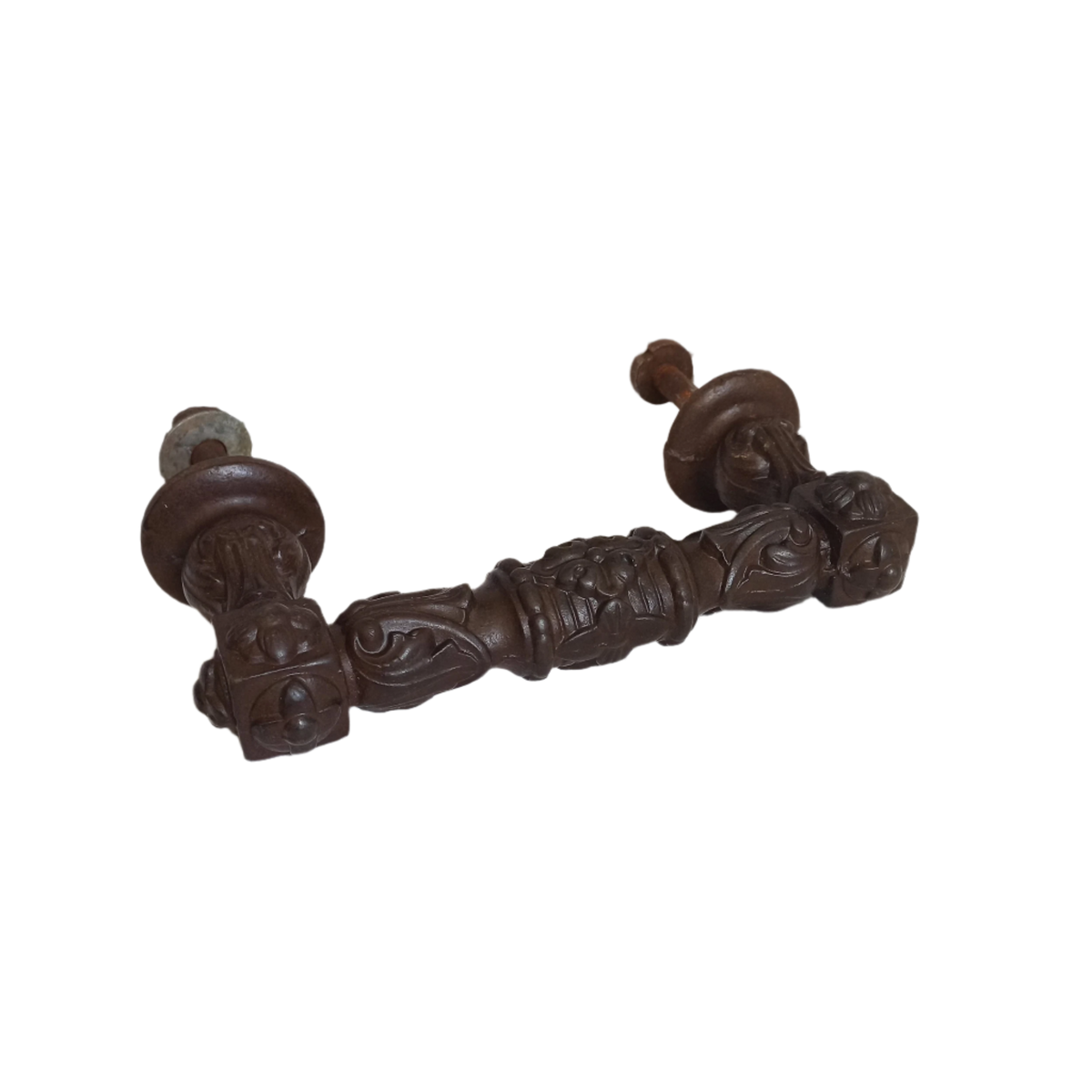 Grande poignée de porte décorative antique en fonte de France, décoration de porte