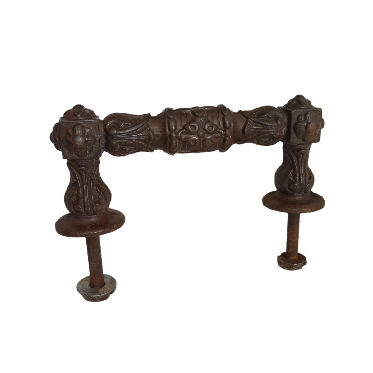Grande poignée de porte décorative antique en fonte de France, décoration de porte