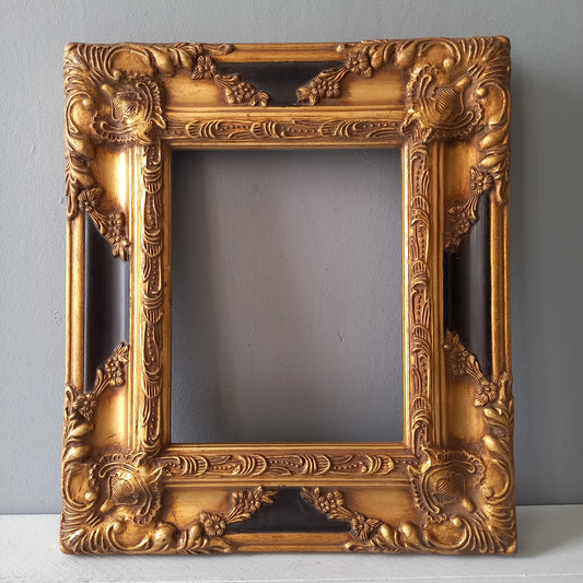 Large vintage picture frame from France, decorative vintage photo frame, frame for painting