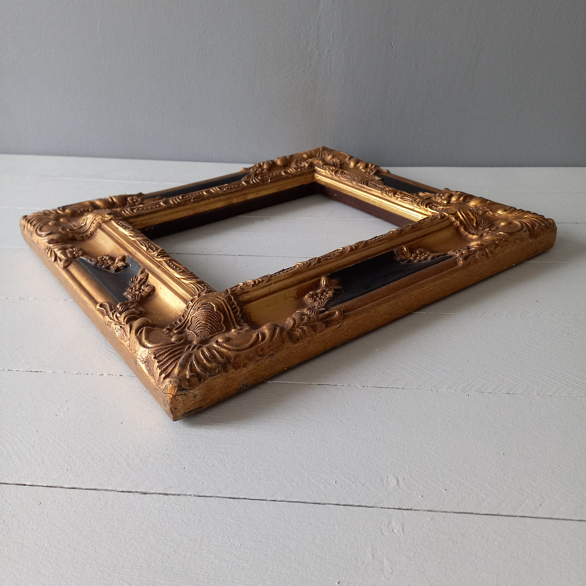West Frames Vera Ornate Wall Picture Frame – Antique Copper Brown, 4" Size, Rectangle, Distressed Finish