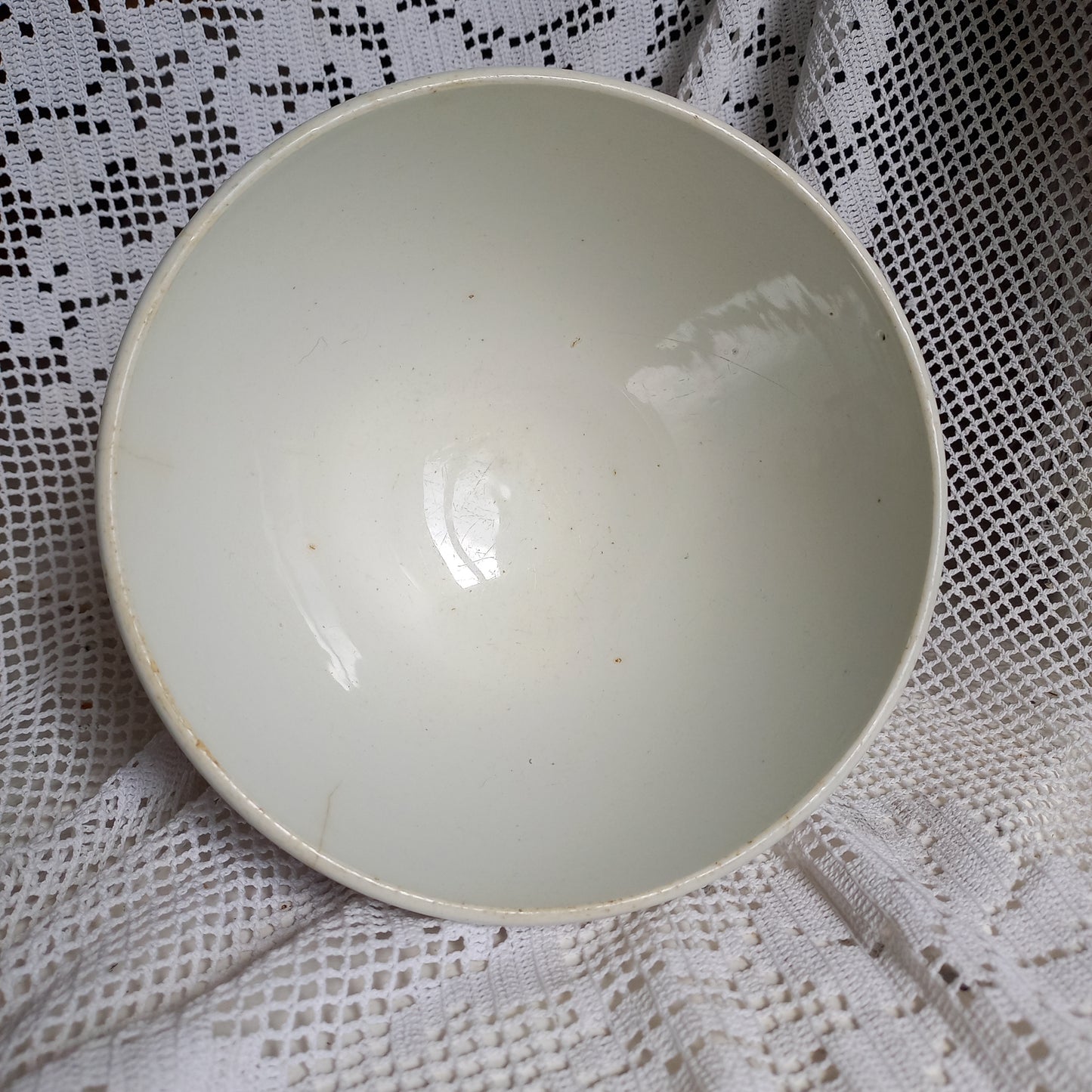 Vintage decorative cafe au lait bowl with floral patterns from France, country kitchen and farmhouse home decor