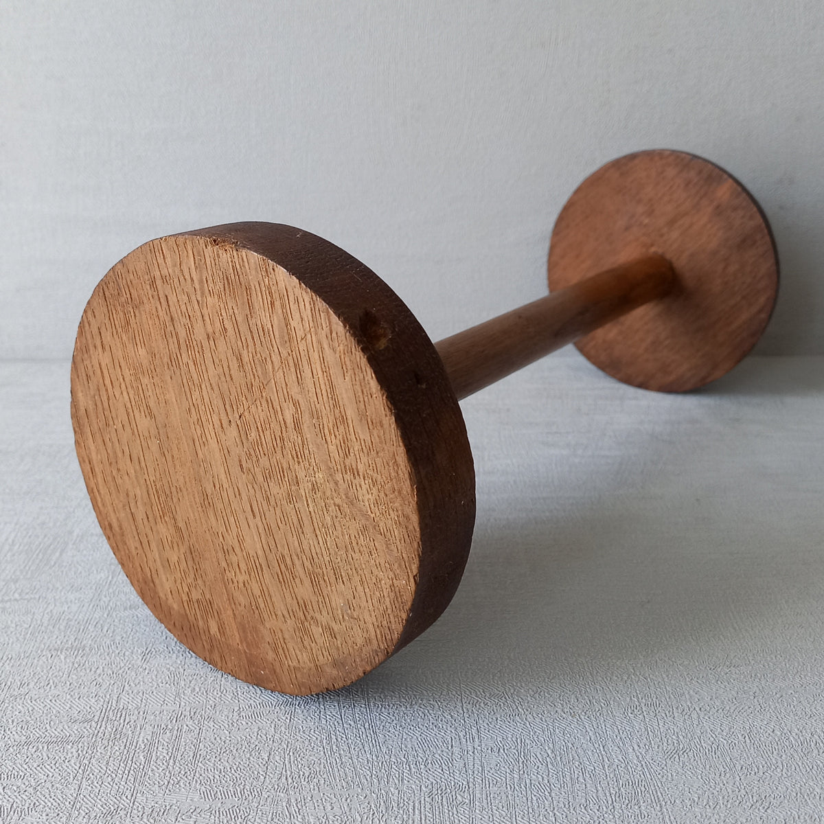 A sturdy French vintage wooden hat stand which will be great for displaying your hats, helmets and wigs, etc. In summary, a nice authentic vintage piece from France.
