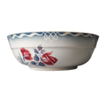 Ironstone fruit bowl with rose pattern by Sarreguemines