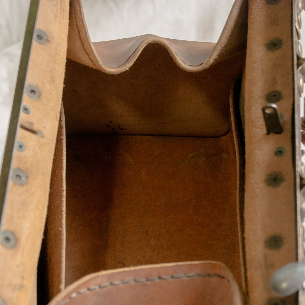 Sac à main bandoulière style Gladstone en cuir vintage