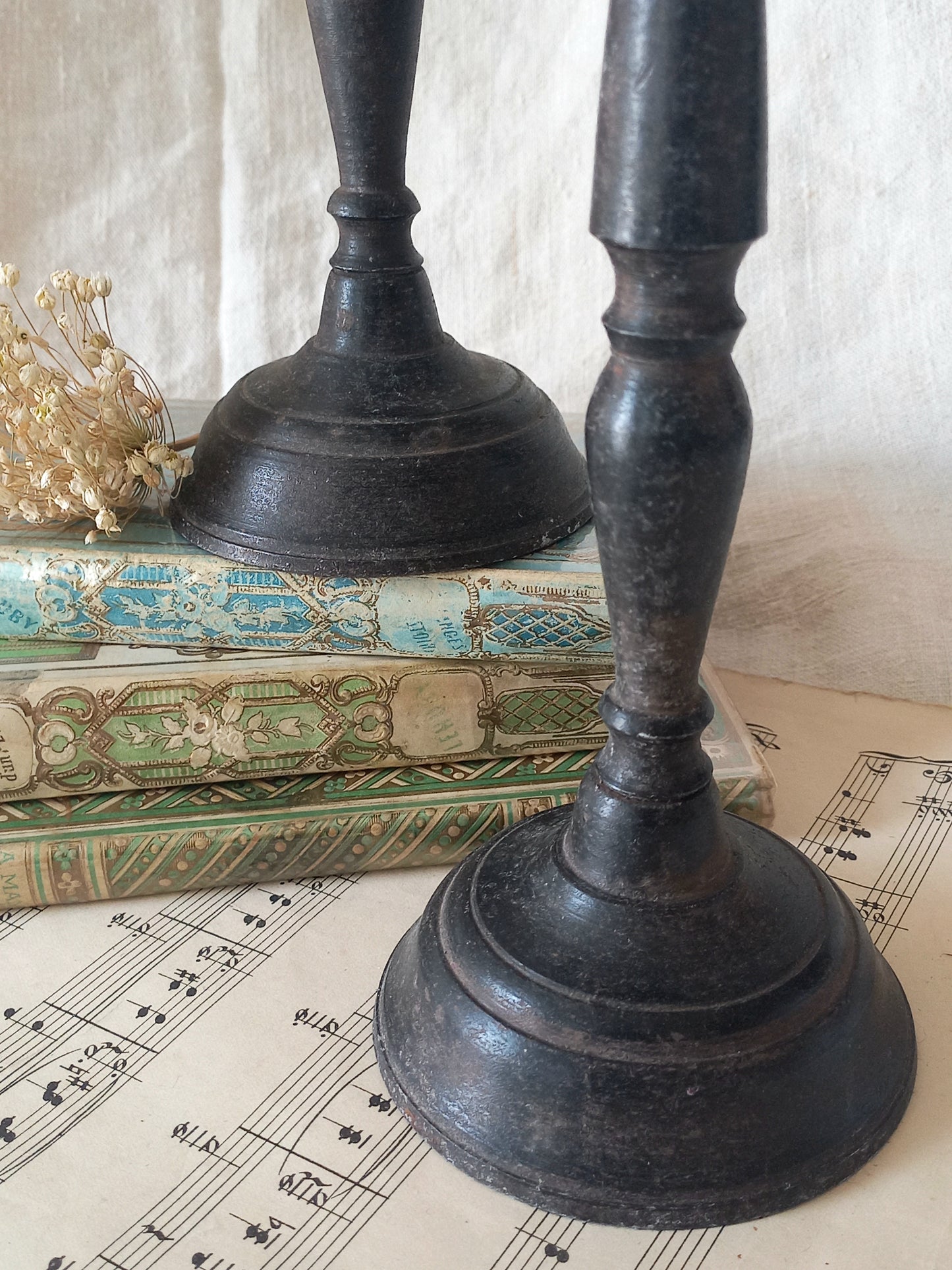 Pair of Antique Parisian Metal Hat Stands, Milliner's Stands