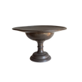 A stunning vintage/antique pewter compote, a shapely and wonderful piece.