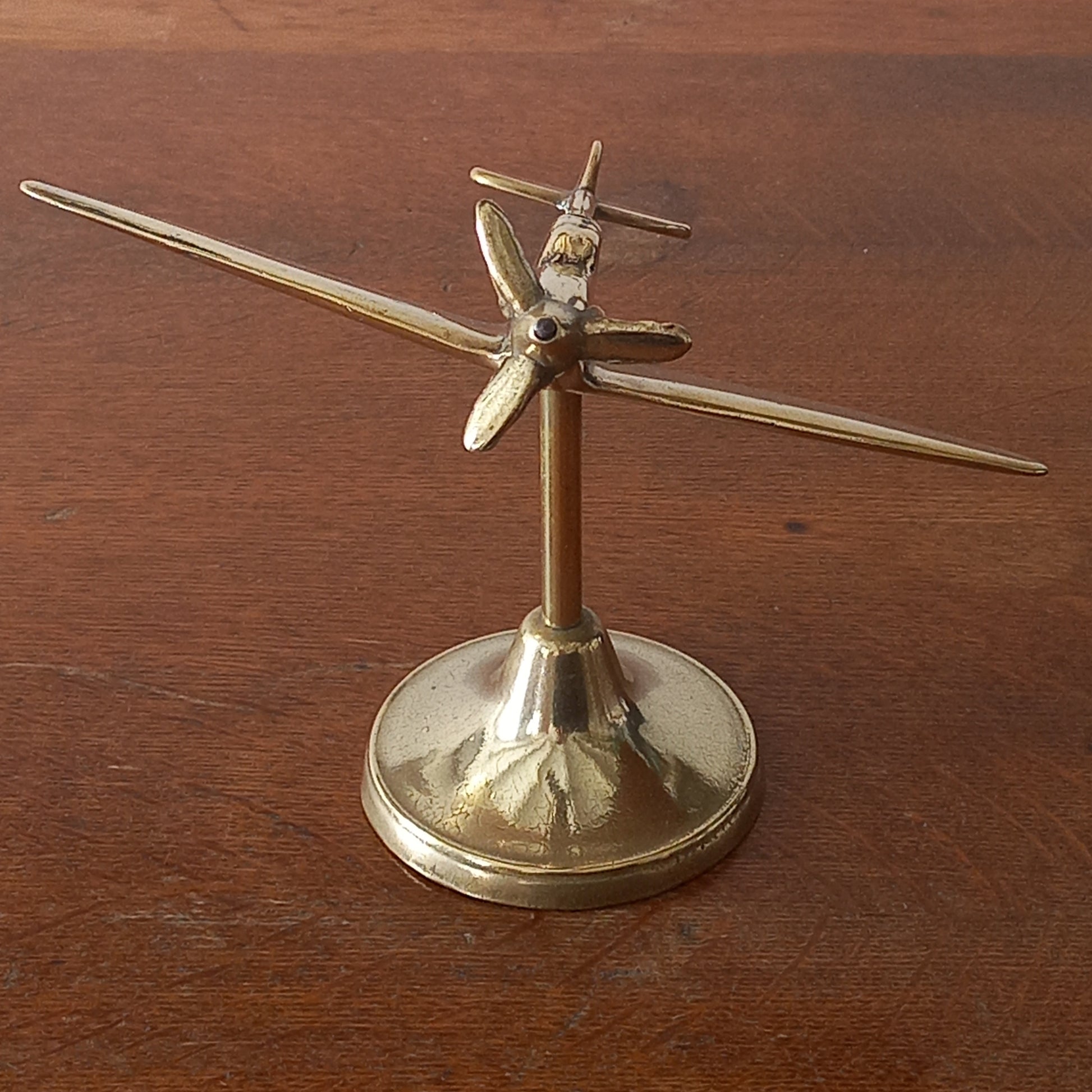 Brass spitfire aircraft