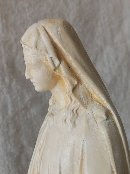 French vintage religious Madonna figurine.